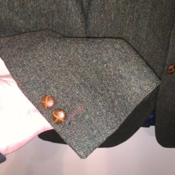 Frank  & Oak Green Wool Blend Blazer - Picture 7 of 9